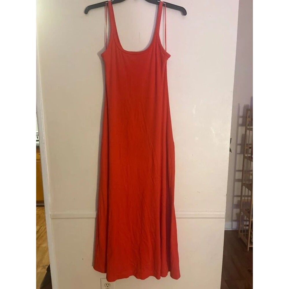Orange maxi dress size large